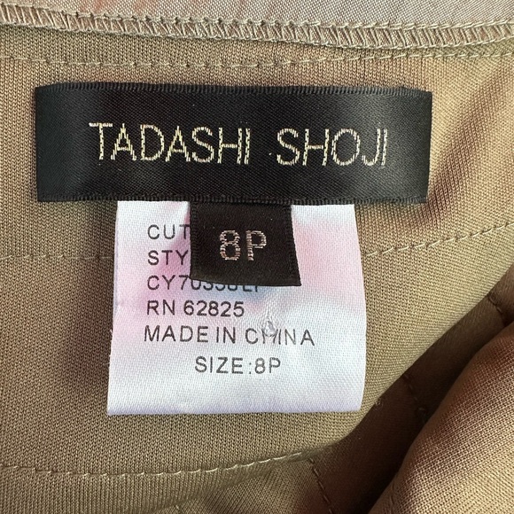 Tadashi Shoji Pleated Iridescent Evening Gown - Picture 16 of 16